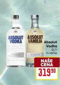 Billa Absolut Vodka nabídka