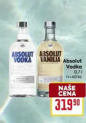 Billa Absolut Vodka nabídka