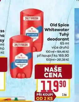 Billa Old Spice Whitewater Tuhý deodorant nabídka