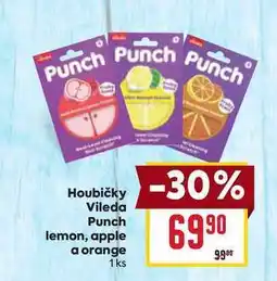 Billa Houbičky Vileda Punch lemon, apple a orange 1ks nabídka