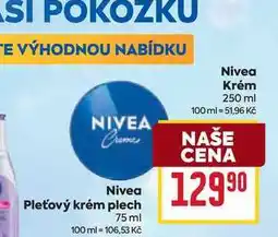 Billa Nivea Krém nabídka