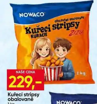 Hruška NOWACO Kuřecí stripsy obalované nabídka