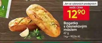 Hruška Bagetka s česnekovým máslem nabídka