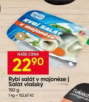 Hruška Rybí salát v majonéze nabídka