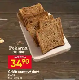 Hruška Chléb toustový zlatý nabídka