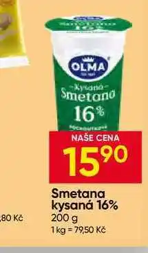 Hruška OLMA Smetana kysaná 16% nabídka