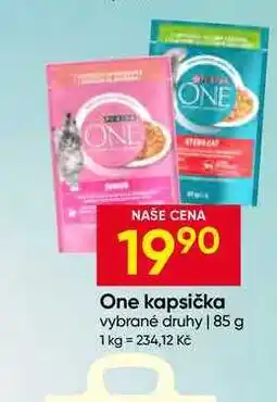 Hruška Purina One kapsička vybrané druhy nabídka