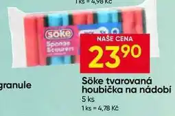 Hruška Söke tvarovaná houbička na nádobí 5 ks nabídka