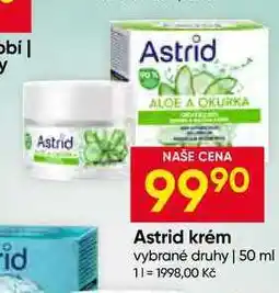Hruška Astrid krém vybrané druhy nabídka
