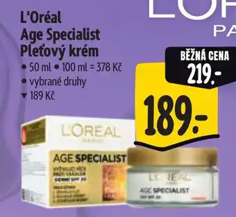 Albert L'Oréal Age Specialist Pleťový krém nabídka