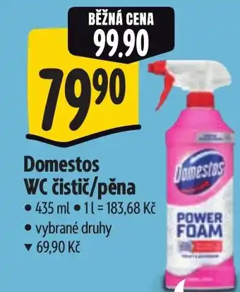 Albert Domestos WC čistič/pěna nabídka