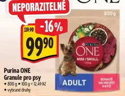 Albert Purina ONE Granule pro psy nabídka