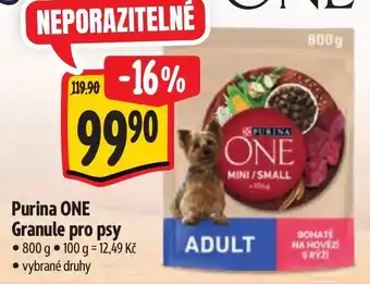 Albert Purina ONE Granule pro psy nabídka