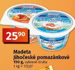 COOP TIP Madeta Jihočeské pomazánkové nabídka