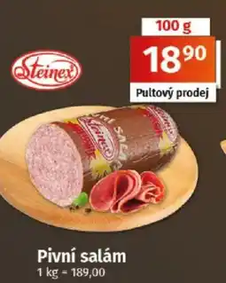 COOP TIP Pivní salám nabídka