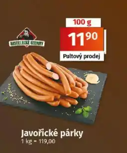 COOP TIP Javořické párky nabídka