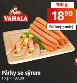 COOP TIP Párky se sýrem nabídka