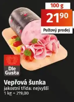 COOP TIP Vepřová šunka nabídka