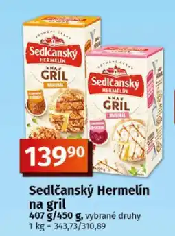 COOP TIP Sedlčanský Hermelín na gril nabídka