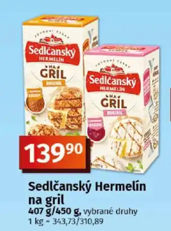 COOP TIP Sedlčanský Hermelín na gril nabídka