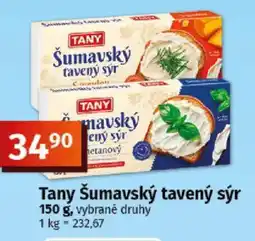 COOP TIP Tany Šumavský tavený sýr nabídka