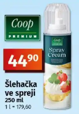 COOP TIP Šlehačka ve spreji nabídka
