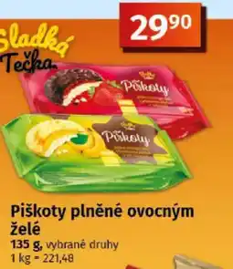 COOP TIP Piškoty plněné ovocným želé nabídka