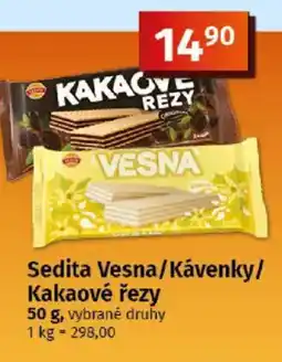 COOP TIP Sedita Vesna/Kávenky/ Kakaové řezy nabídka