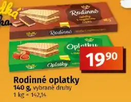 COOP TIP Rodinné oplatky nabídka