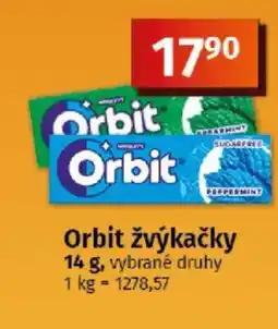 COOP TIP Orbit žvýkačky nabídka
