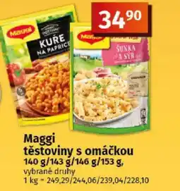 COOP TIP Maggi těstoviny s omáčkou nabídka