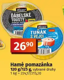 COOP TIP Hamé pomazánka nabídka