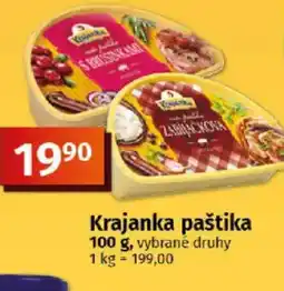 COOP TIP Krajanka paštika nabídka
