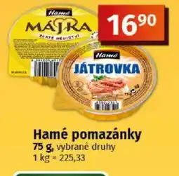 COOP TIP Hamé pomazánky nabídka