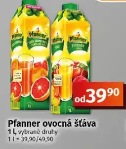 COOP TIP Pfanner ovocná šťáva nabídka