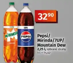 COOP TIP Pepsi/ Mirinda/7UP/ Mountain Dew nabídka