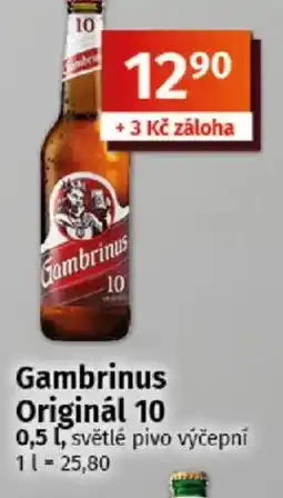 COOP TIP Gambrinus Originál 10 nabídka