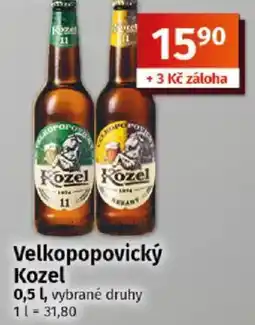 COOP TIP Velkopopovický Kozel nabídka