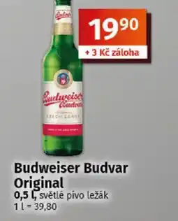 COOP TIP Budweiser Budvar Original nabídka
