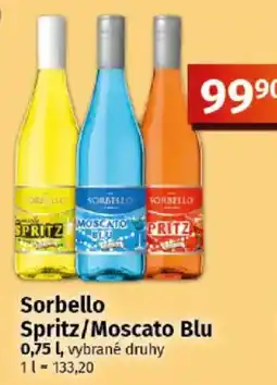 COOP TIP Sorbello Spritz/Moscato Blu nabídka