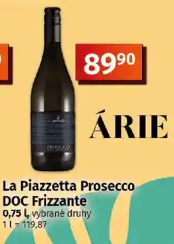 COOP TIP La Piazzetta Prosecco DOC Frizzante nabídka