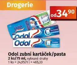 COOP TIP Odol zubní kartáček/pasta nabídka
