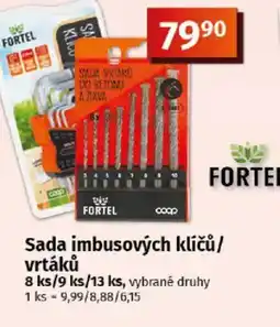 COOP TIP Sada imbusových klíčů/ vrtáků nabídka