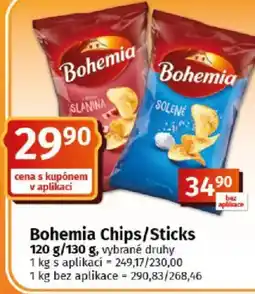 COOP TIP Bohemia Chips/Sticks nabídka