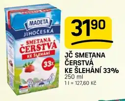 Flop Madeta Jč smetana čerstvá ke šlehání 33% nabídka