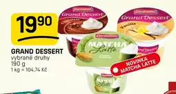 Flop Grand dessert nabídka