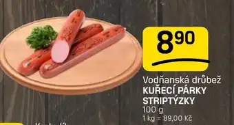 Flop Vodňanská drůbež Kuřecí párky striptýzky nabídka