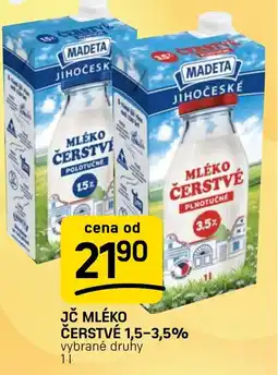 Flop Madeta Jč mléko čerstvé 1,5-3,5% nabídka