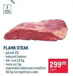 Makro Flank steak nabídka