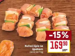 Billa Kuřecí špíz se špekem nabídka